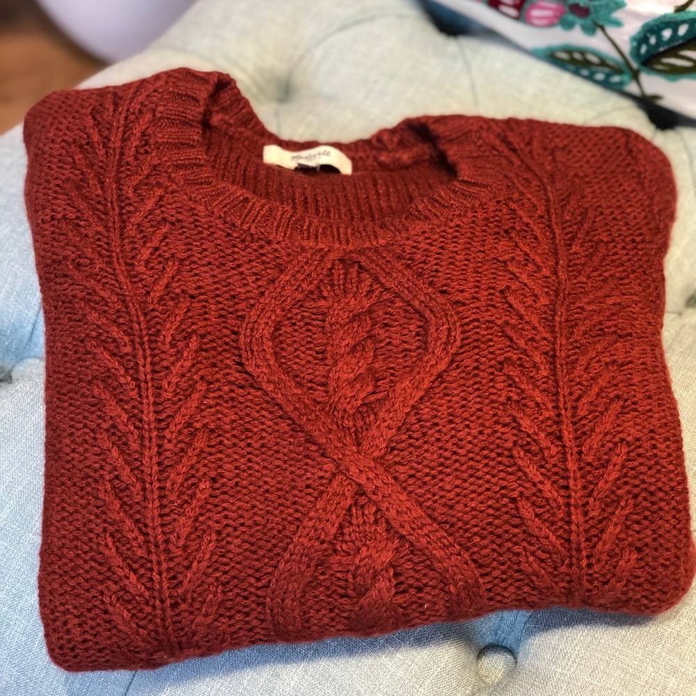 Burnt orange Madewell sweater
